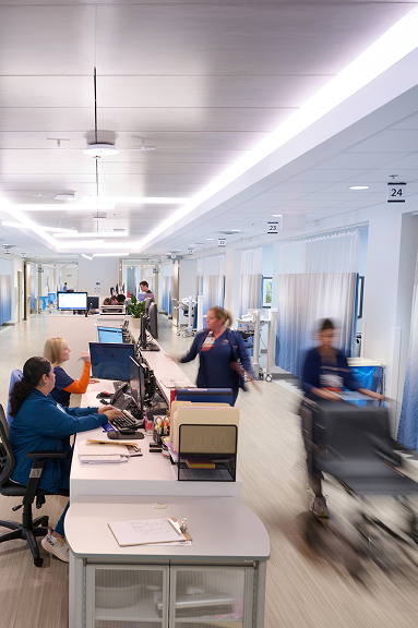 Centralized nursing station.