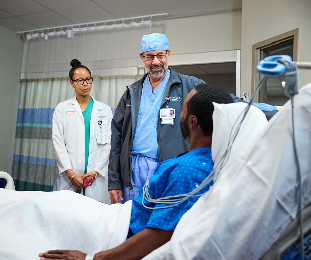(Left to right) Tara Hrobowski-Blackman, MD,
Christiano Caldeira, MD, HCA Florida Largo Hospital