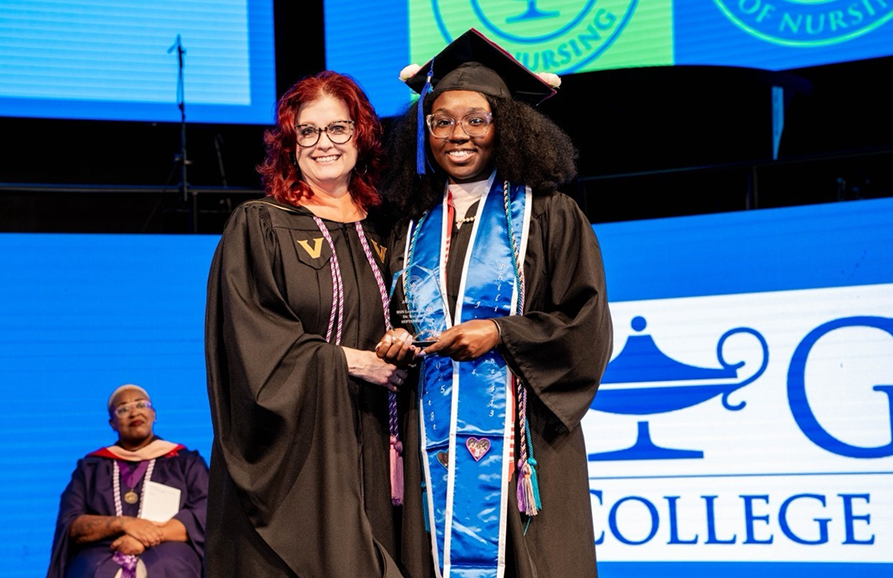 Jamia Lewis became the first HCA Healthcare scholar graduate of the Fisk University/Galen College of Nursing partnership, earning her BSN.